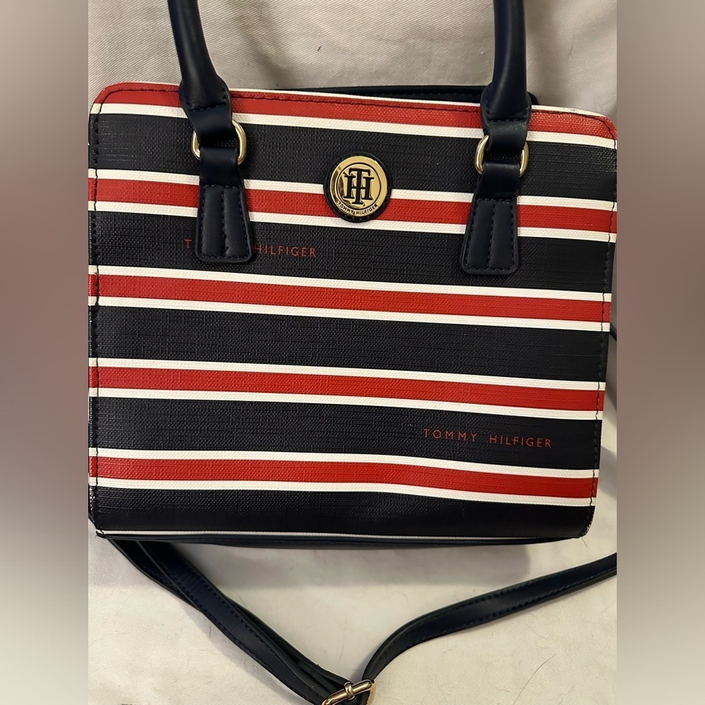 Tommy Hilfiger Women's Stripped Small Square Purse